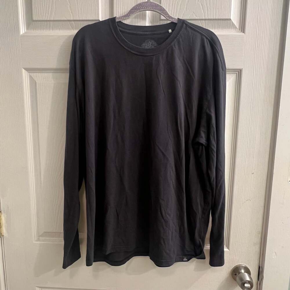 prAna Everyday Long Sleeve Tee - Men's Size XXL Base Layer Fall  Charcoal